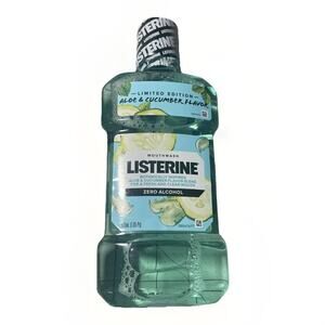 Listerine Mouthwash Aloe & Cucumber Zero Alcohol 500 Ml Limited Edition